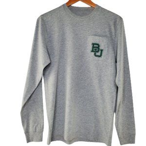 Baylor University Long Sleeve Tee in Heather Gray by Lauren James.New!!! XS